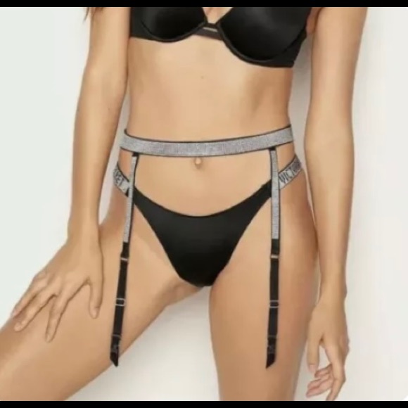 Victoria's Secret bling garter belt M/L and
bling fringe panty Size Large! - Picture 6 of 12